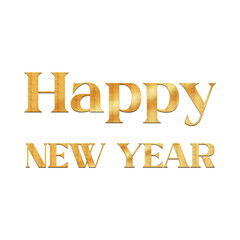 Happy New Year 2026 Typography Text Design | Minimal Greeting Lettering Art | Festive Celebration Graphic