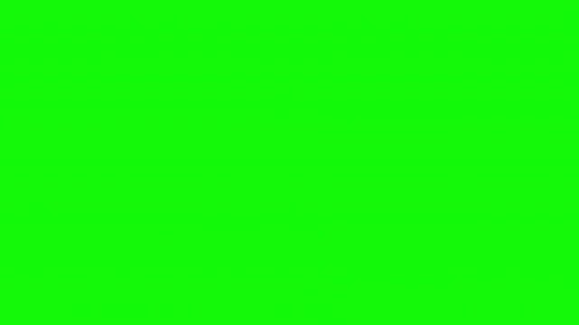 Animated question mark Icon with green screen background
