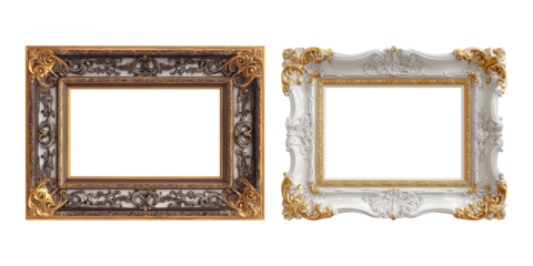 Two vintage frames with gilding