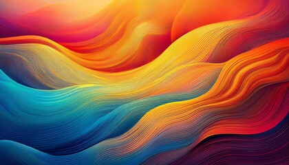 colorful background with a mix of warm and cool gradient streaks