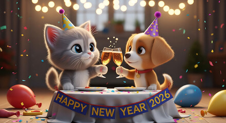 Happy 2026, new year art