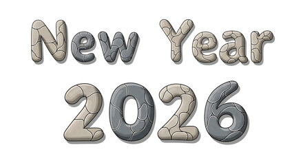 Happy 2026, new year art