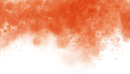 transparent orange watercolor splatter overlay png, artistic paint stain grunge texture background