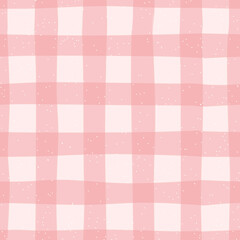 Fototapeta premium Pastel Gingham Seamless Pattern Background