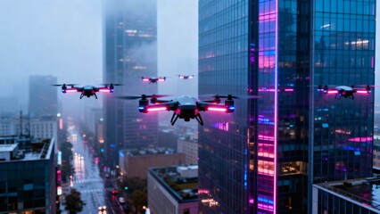 In tomorrow's city, drones script stories of seamless aerial harmony