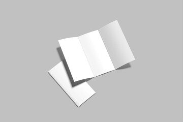 Trifold A4 Mockup Your Design Blank