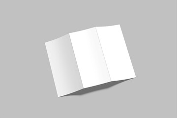 Trifold A4 Mockup Your Design Blank