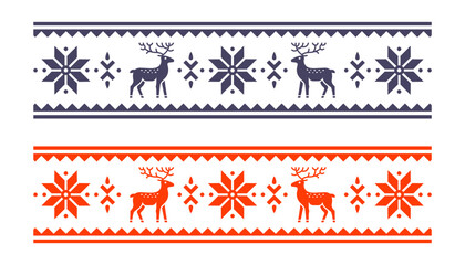 Traditional Russian ornament. Animal motifs. Flat illustration.