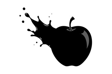 Juicy red apple with a fresh water splash, a vibrant fruit