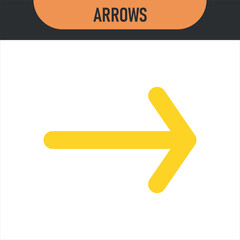 Set black and color arrows for web design. Arrows vector icon. Arrow icon. Set of big black and color vector arrows. Cursor, Click. Arrow icon pack