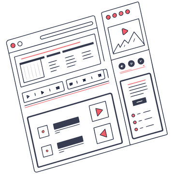 Website template for video streaming service