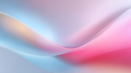 Smooth flowing gradient background with pastel tones and soft curves.
