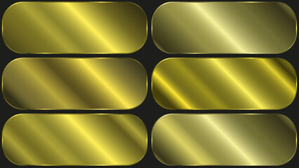 Yellow gradient vector. Metallic vector illustration of golden gradient background texture for luxury frame, ribbon, banner, web, coin and label. Elegant Light and Glow Vector Template