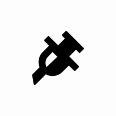 needle injection icon sign vector
