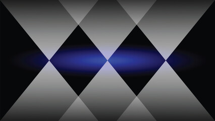 Obraz premium Abstract Geometric Diamonds with Central Blue Glow