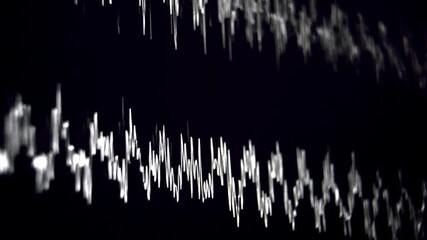 black and white audio wave oscilloscope