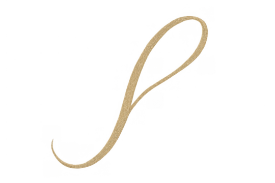 Golden calligraphic uppercase letter p forming elegant handwritten script on transparent background - Powered by Adobe