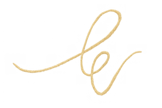 Rope forming a lowercase letter e with swirling loops and twists, isolated on a transparent background