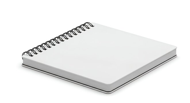 blank spiral notebook