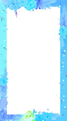 Obraz premium 水色と青の抽象的な背景