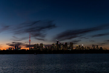 Toronto night skyline