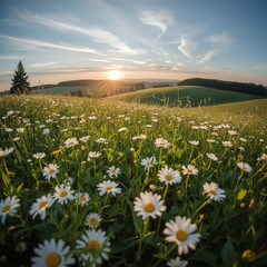 field of daisies