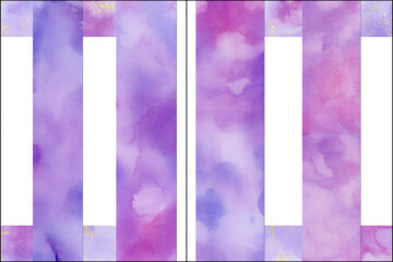 フェミニンなパープルトーンのポスター用ベース