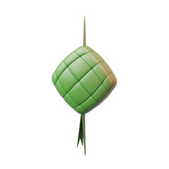 3D Rendering of Ketupat for Eid al Fitr
