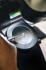 diamond polishing factory, gemological microscopes in lab diamond factory to precisely inspect diamonds for quality control, grading, and polishing