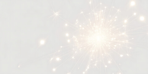 Sparkler with bright, glowing light trails against a soft, neutral background, celebrating festive moments