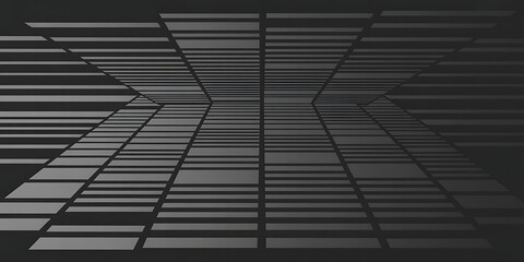 Abstract dark background with a grid of receding rectangles creating a tunnel effect