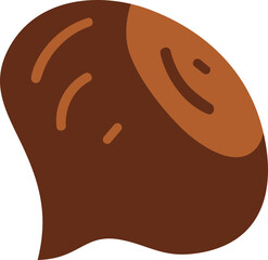 Obraz premium chestnut nut cartoon