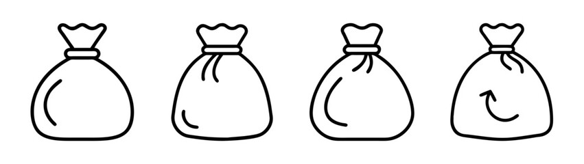 Drawing tutorial how to tie off a plastic bag with rubber band vector illustration guide step by step