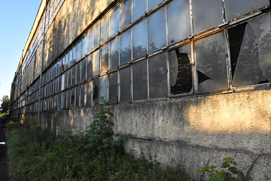 Fragment of an abandoned old factory