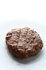 beef minced meat burger as american food 