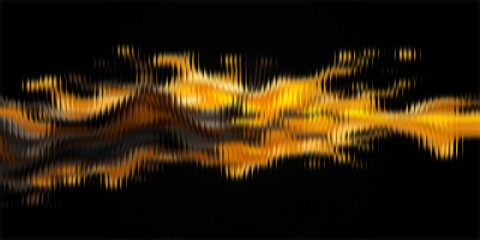 Golden abstract wave with dynamic light effects for stunning backgrounds and modern designs, perfect for adding a touch of vibrant energy and futuristic flair