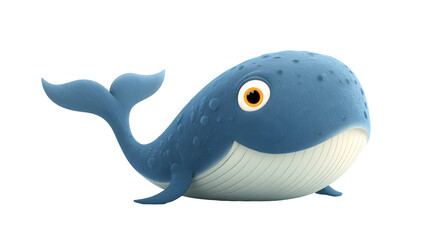 blue fish isolated on white background