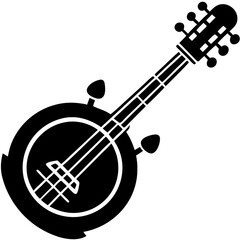 Creative details Banjo Vector Illustration