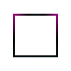 Minimalist Square Frame with Gradient Outline