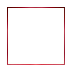 Square Red Gradient Border Frame