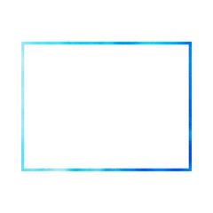 Textured Blue Glitter Rectangle Frame Design