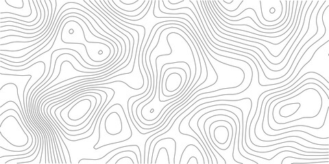 Topographic map background concept. Topo contour map. Rendering abstract illustration.. Mountain trail terrain or path. Vector illustration.