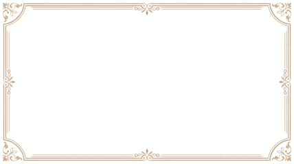 Decorative Frame Ornament Border Vector Illustration