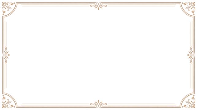 Decorative Frame Ornament Border Vector Illustration