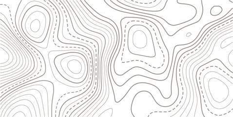 Abstract topo contour map on white background, Topographic map Topographic contour lines map seamless patter.artography terrain contour lines backdrop for website, presentations.