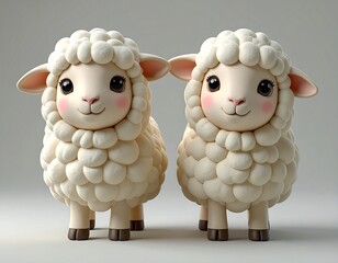 Figurki owieczek jako zabawki dla dzieci