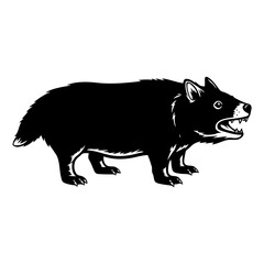 Abstract geometric shapes and lines in a colorful silhouette