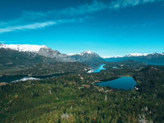 Breathtaking panoramic views of the lake and surrounding mountains from Cerro Campanario in...