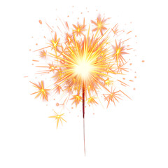 Bengal fire set drawing Birthday clip art festive greeting cards hands holding sparkler. Small firework on stick Happy New Year party invitation firework illustration Magic wand accessory colorful art