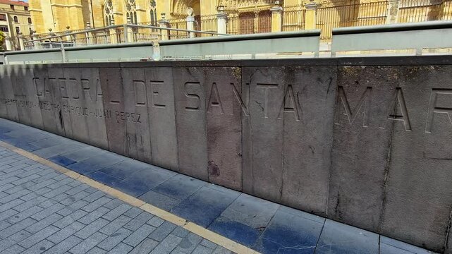 Gothic Cathedral of Santa Mar&iacute;a de Regla, Le&oacute;n, Castile and Le&oacute;n, Spain.